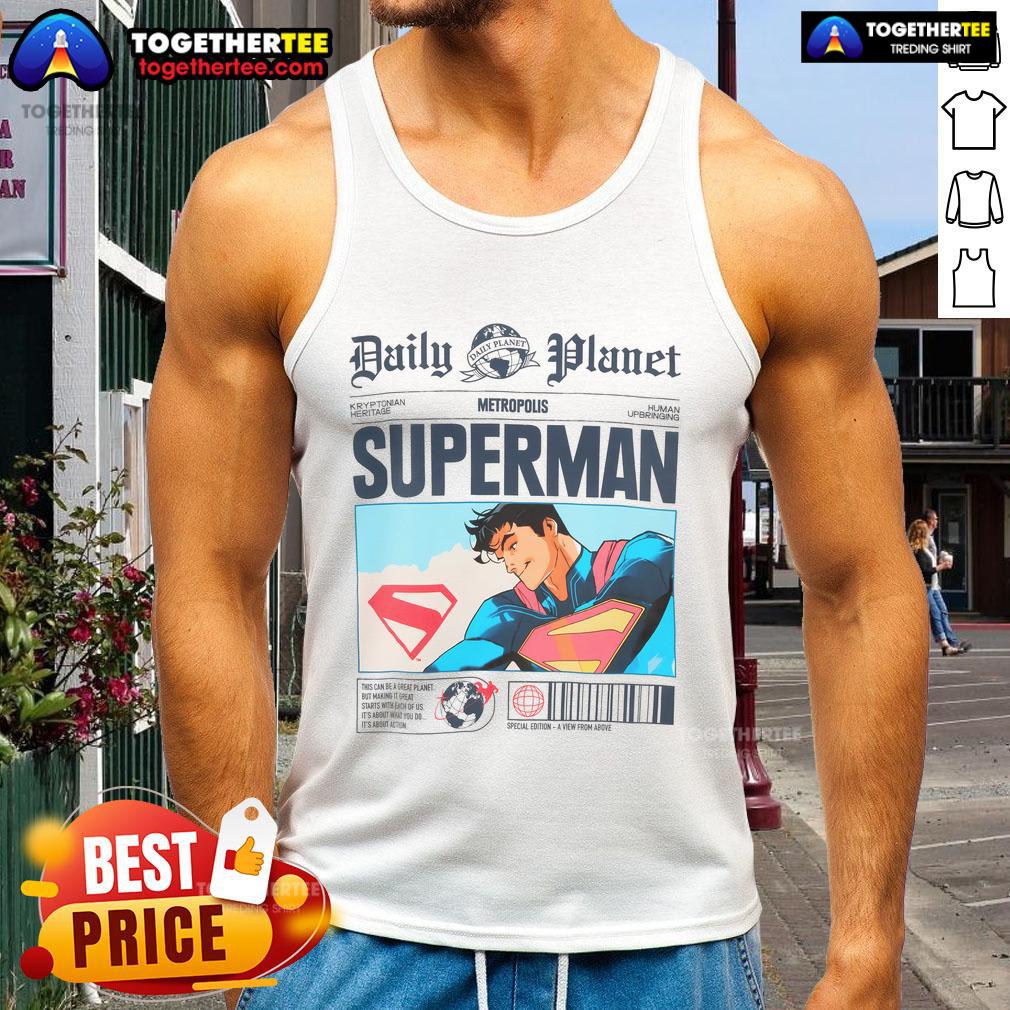 Official Daily Planet Superman Newspaper T-Shirt - Image 4