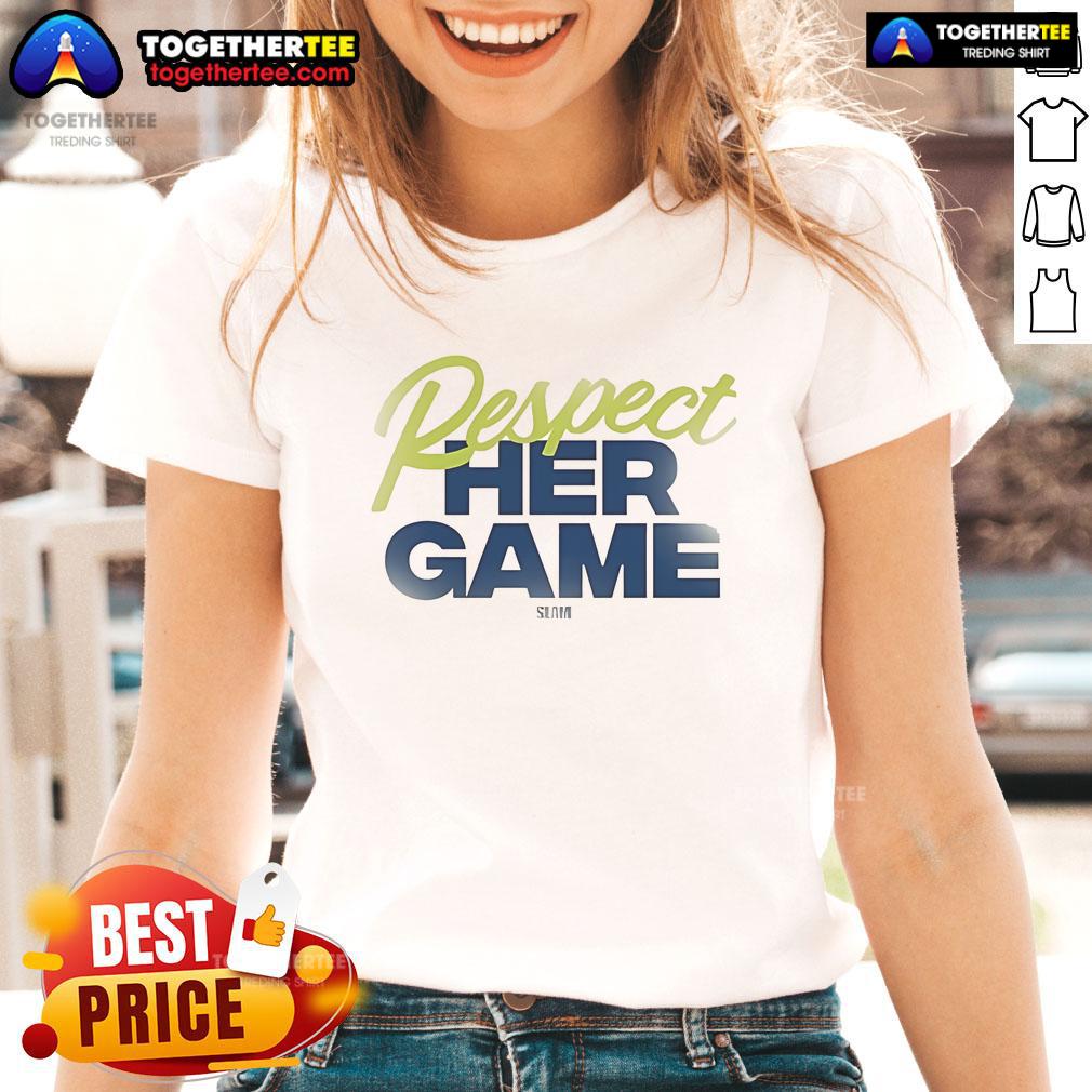 Official Dallas Wings Respect Her Game T-Shirt - Image 3
