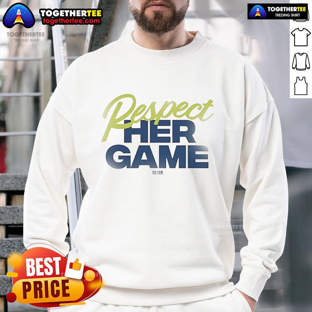 Official Dallas Wings Respect Her Game T-Shirt - Image 5