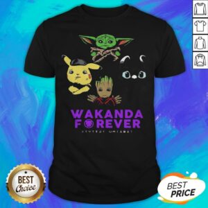Baby Pikachu Baby Yoda Baby Night Fury Baby Groot Wakanda Forever Shirt