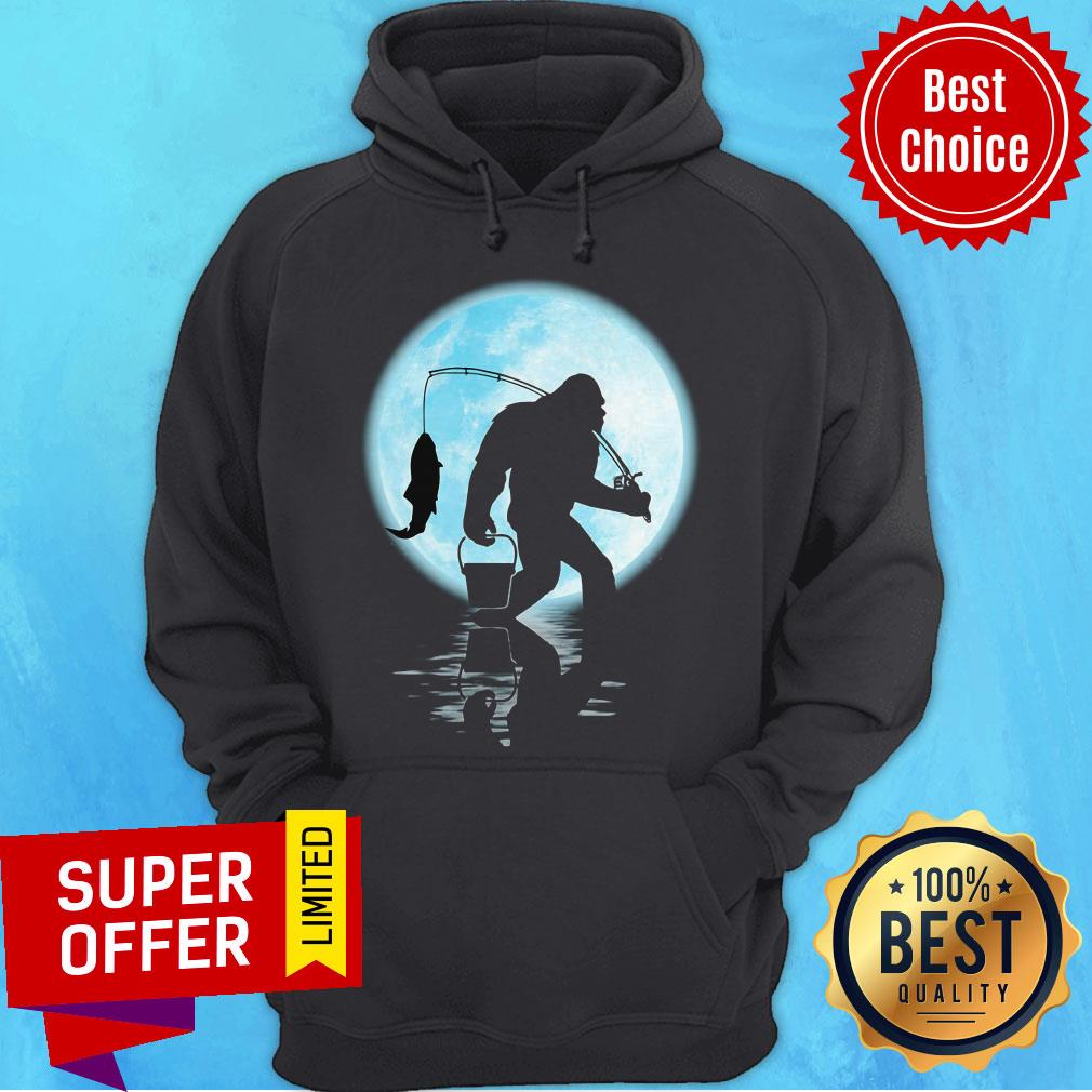 Funny Bigfoot Go Fishing Shirt - Image 3