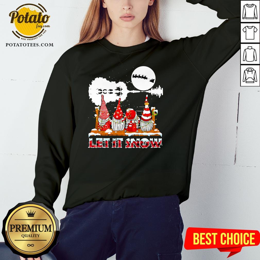 Happy Gnomies Let Is Snow Christmas Shirt - Image 4