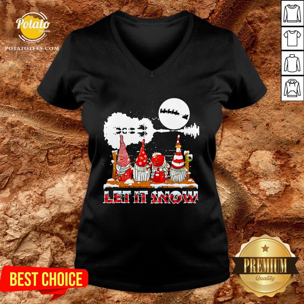 Happy Gnomies Let Is Snow Christmas Shirt - Image 2