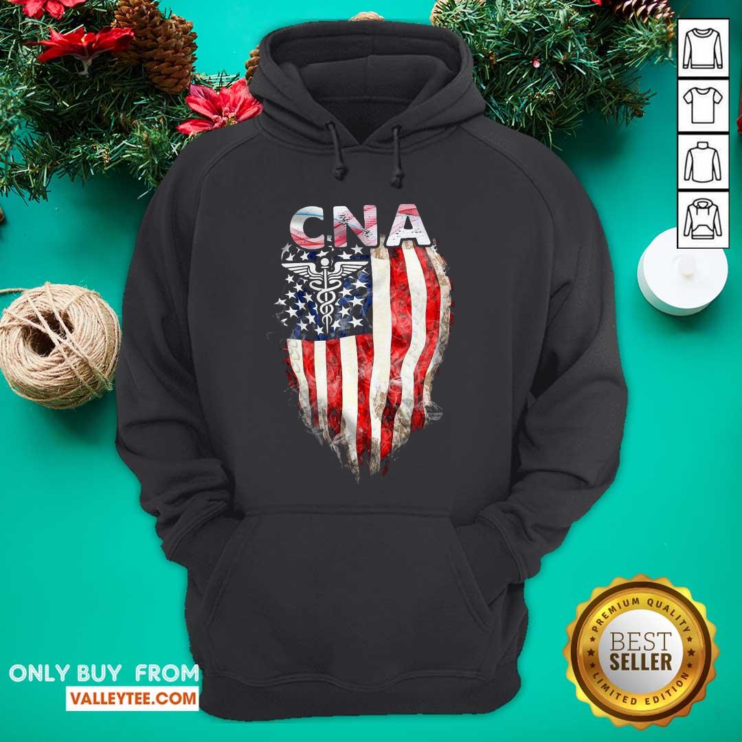 Super Nice Cna Gift American Flag Shirt - Image 3