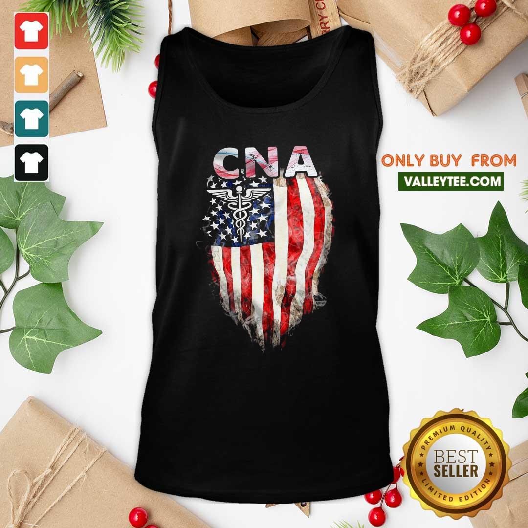 Super Nice Cna Gift American Flag Shirt - Image 2