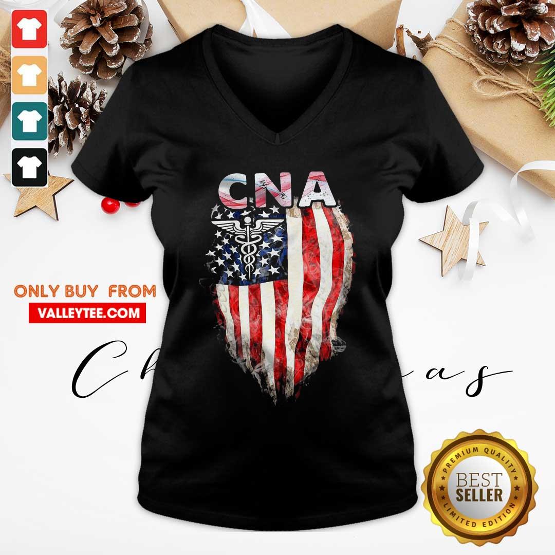 Super Nice Cna Gift American Flag Shirt - Image 4
