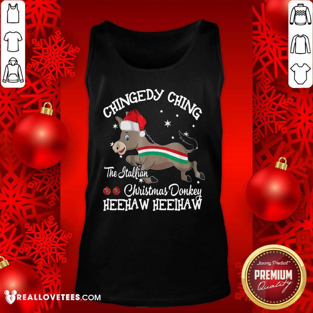 Good Chingedy Ching Dominick The Christmas Donkey Hee Haw Shirt - Image 2