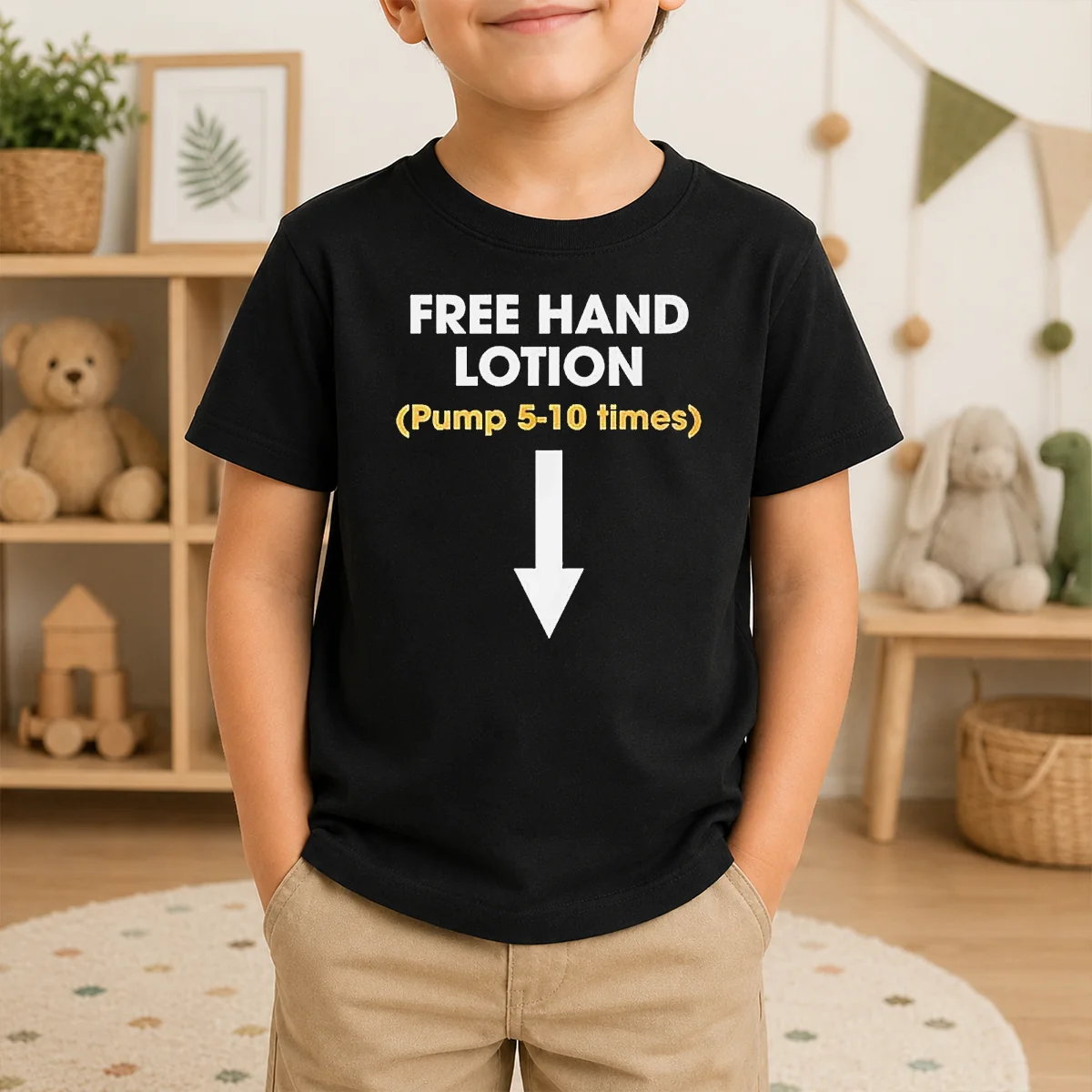 Top Free Hand Lotion Pump 5 10 Times Shirt - Image 8