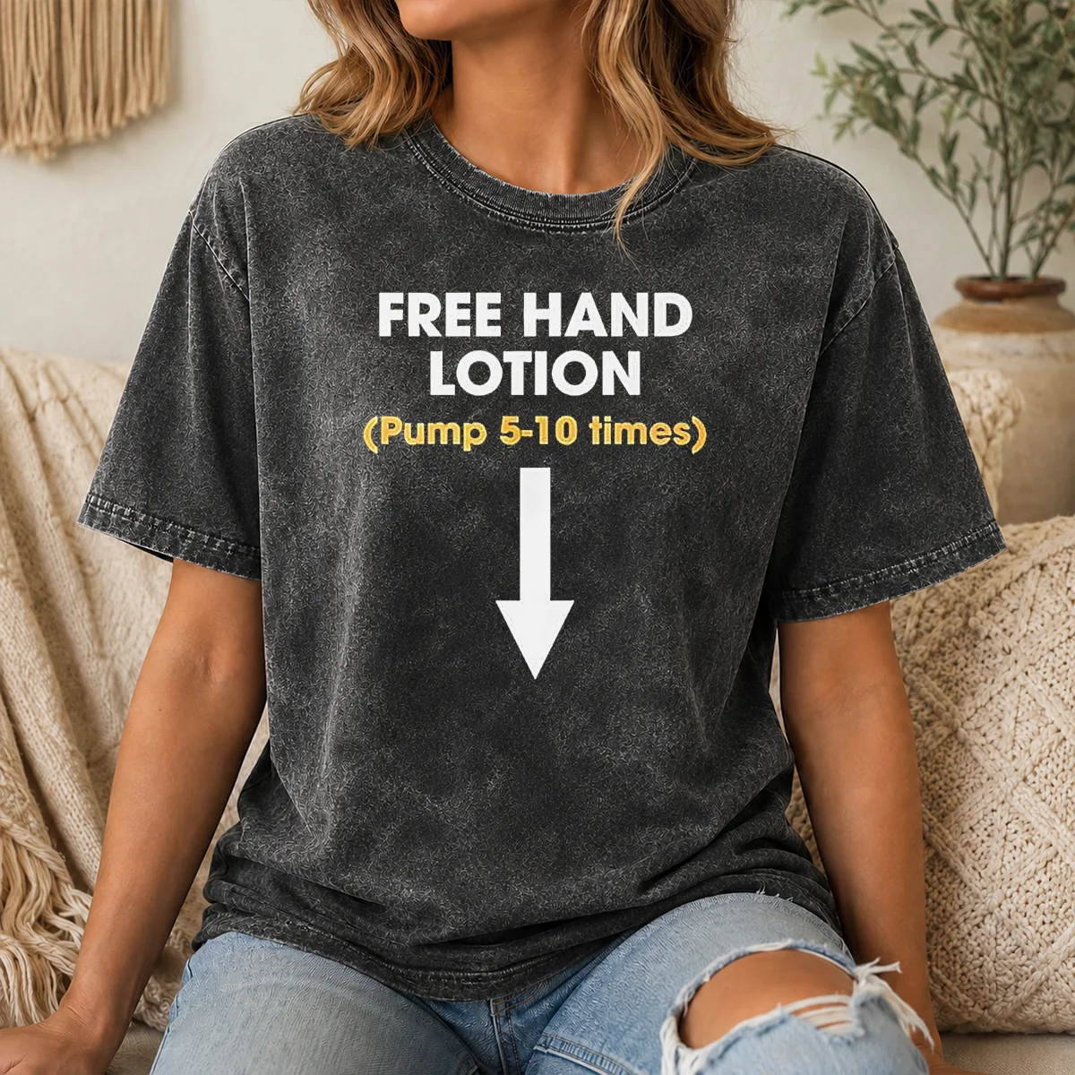 Top Free Hand Lotion Pump 5 10 Times Shirt - Image 7