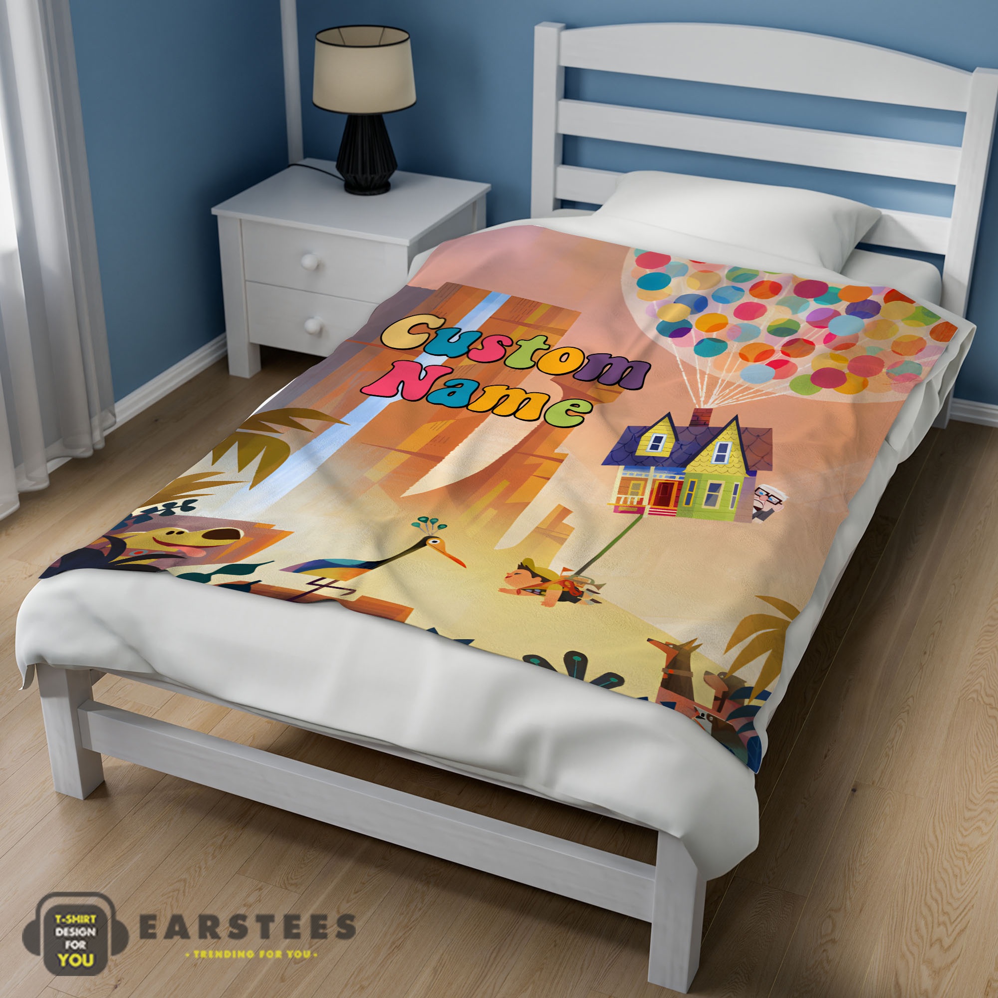 Good Disney Pixar Up with our Balloons and Sky with House Movie Blanket – Customize Blanket - Image 3