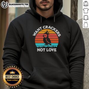 Alternative view of Hot Cockatiel Shadow Want Crackers Not Love Sunset Retro T-Shirt