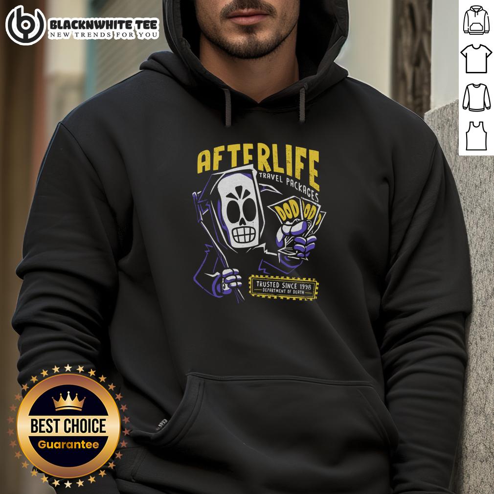 Original Afterlife Travel Packages Tickets Trusted Since 1998 T-Shirt - Image 2