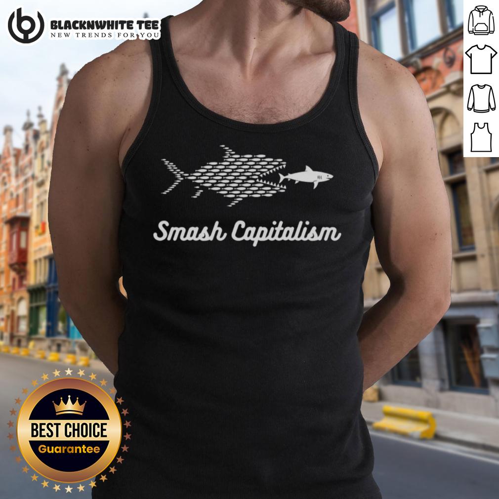 Original Smash Capitalism Fish T-Shirt - Image 4