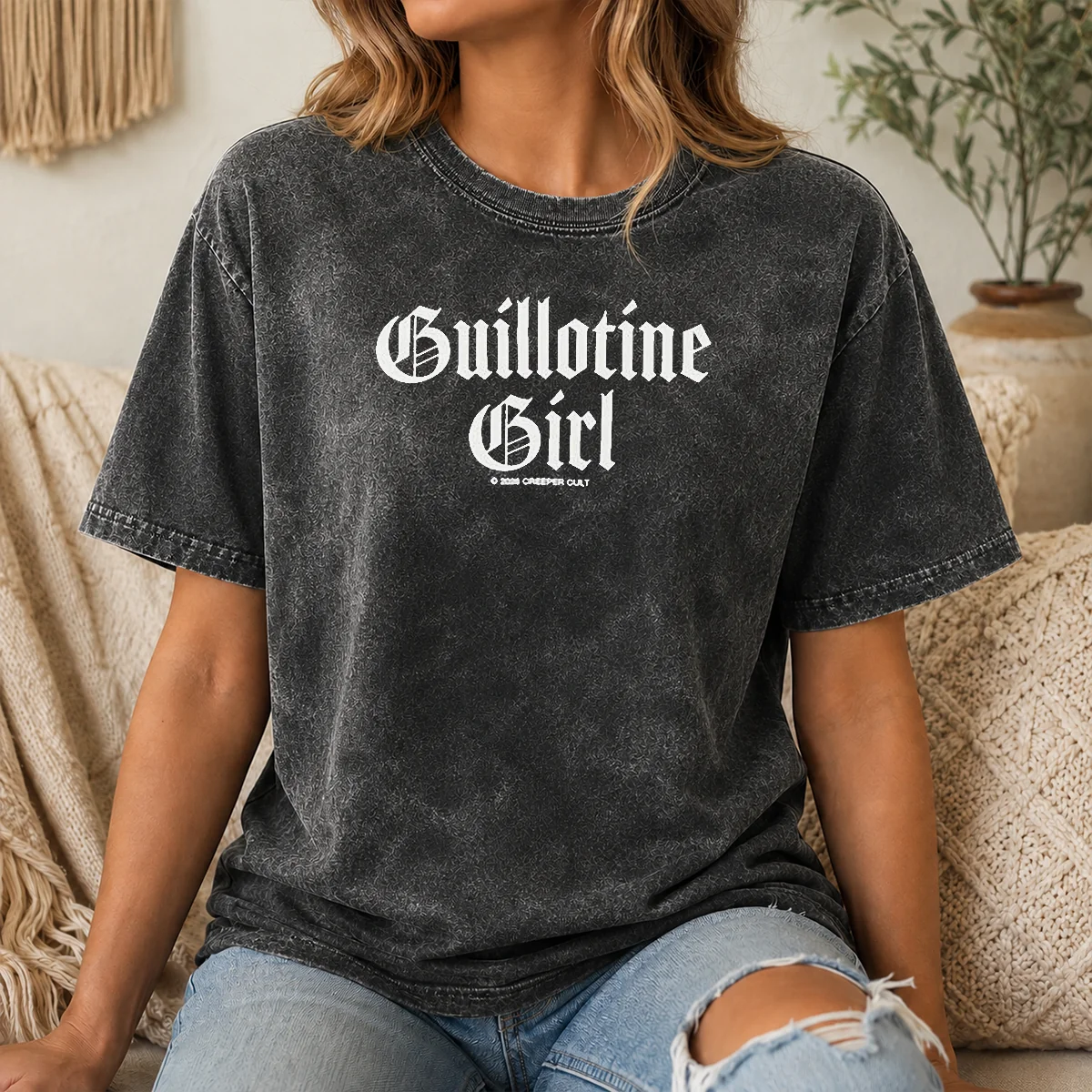 Original Guillotine Girl 2026 Creeper Cult Shirt - Image 8