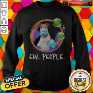 Alternative view of Premium Wire Fox Terrier Safety Bubble Face Mask Ew People Shirt