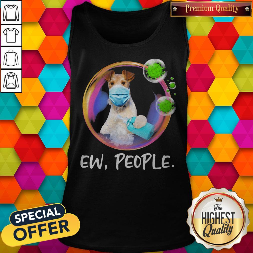 Premium Wire Fox Terrier Safety Bubble Face Mask Ew People Shirt - Image 5