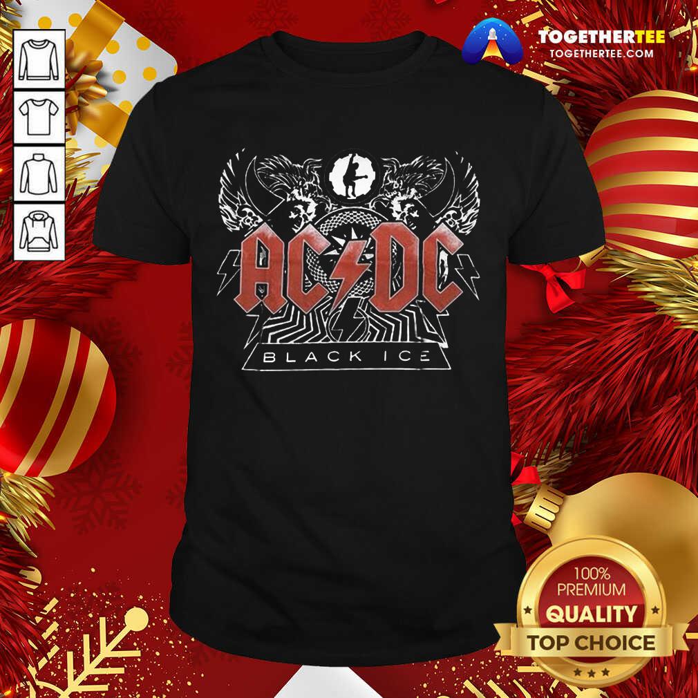 Beautiful AC DC Rock And Roll Band Black Ice T-Shirt