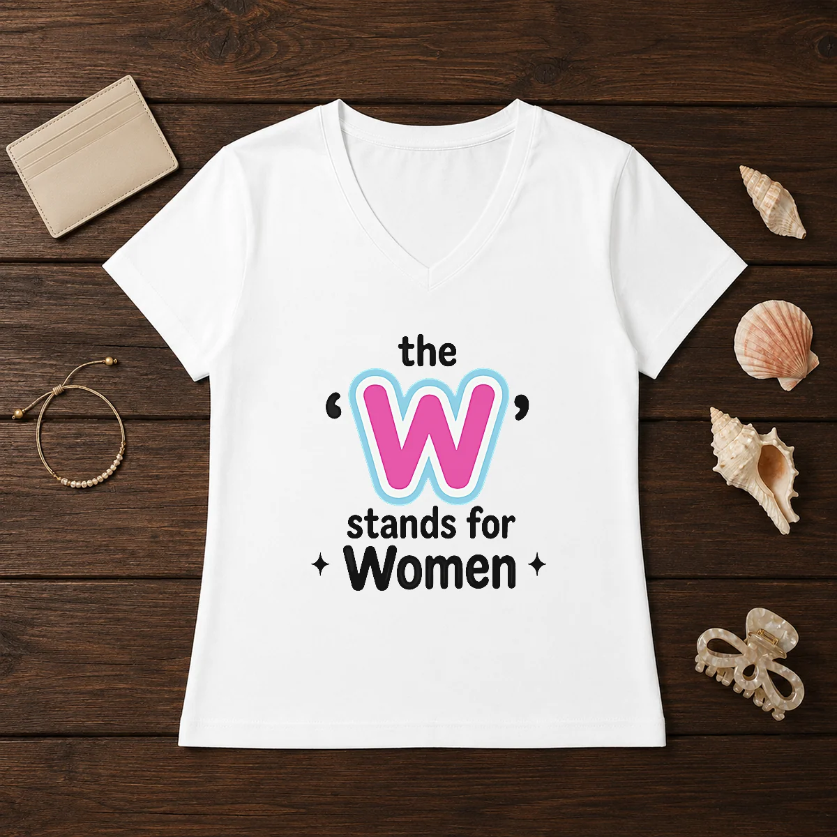 Official The W Stands For Women Shirt - Image 2