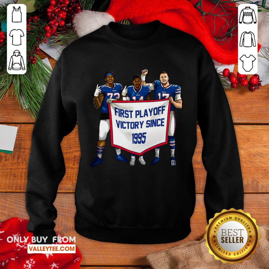 Premium Buffalo Bills First Playoff Victory Since 1995 Shirt - Image 4