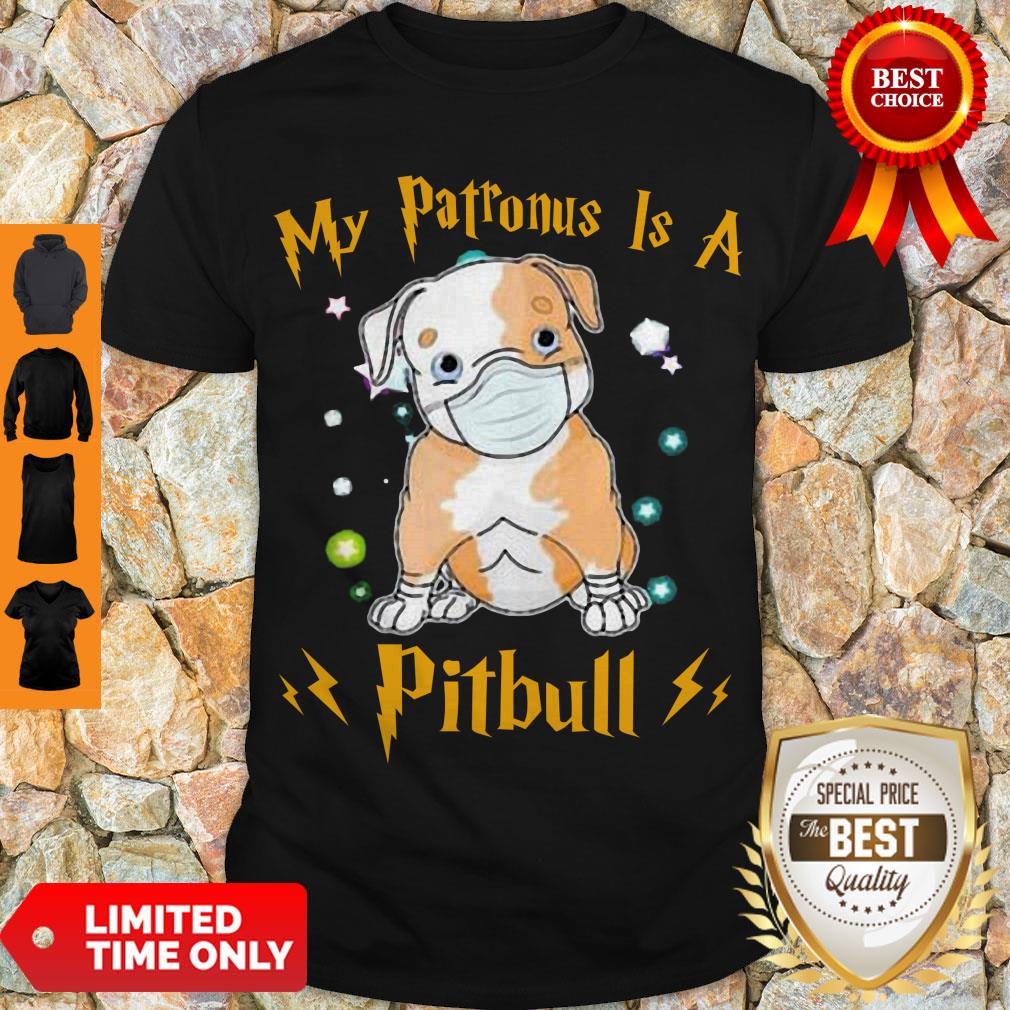 Cute My Patronus Is A Pitbull Mask Coronavirus Shirt