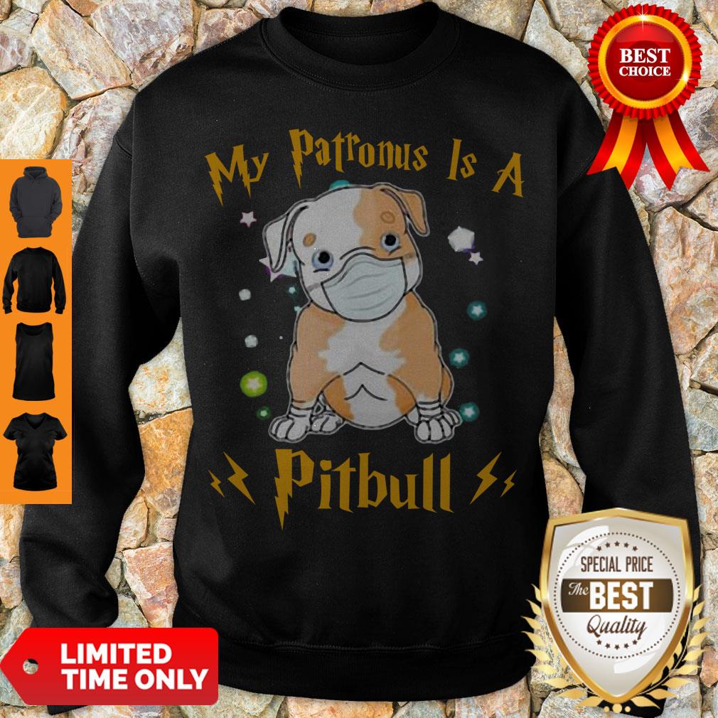 Cute My Patronus Is A Pitbull Mask Coronavirus Shirt - Image 3