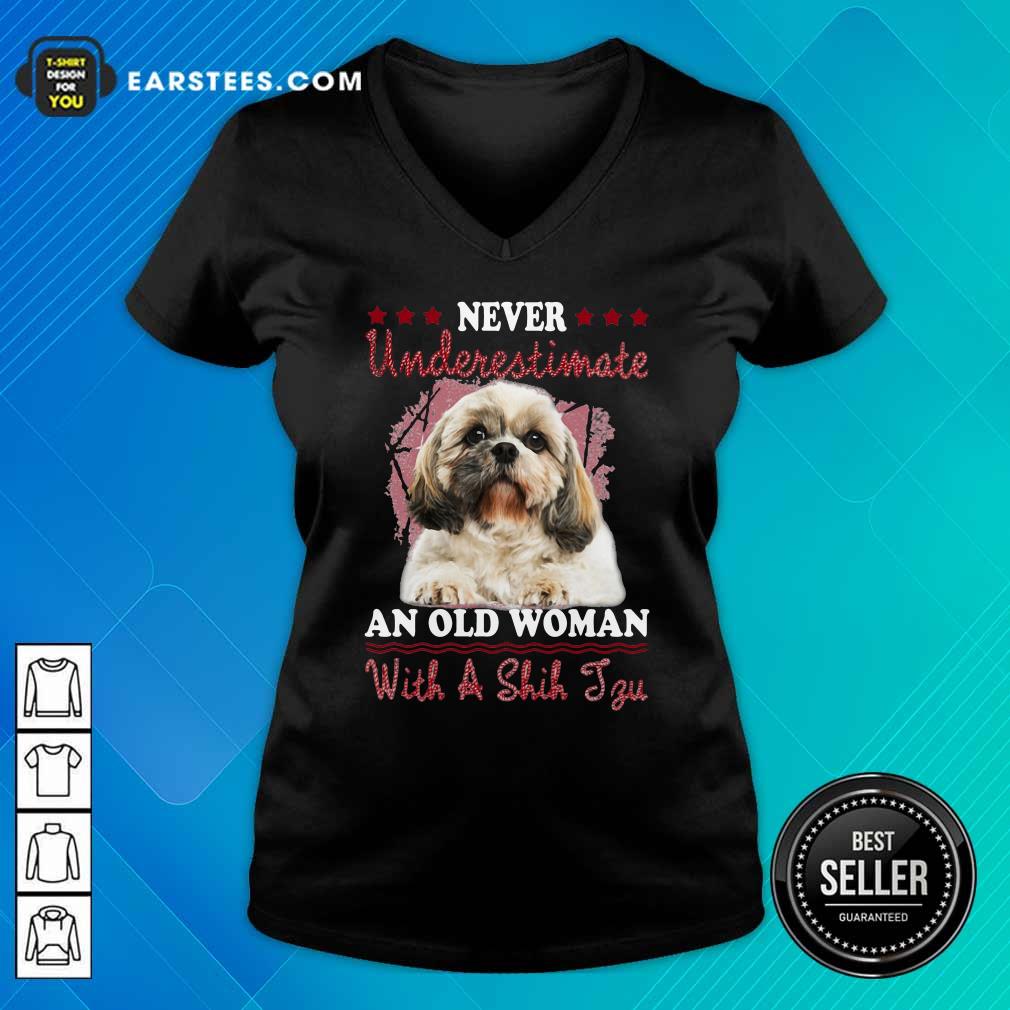 Hot Never Underestimate An Old Woman With A Shih Tzu Shirt - Image 3