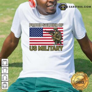Proud Soldier Of Us Military American Flag Shirt