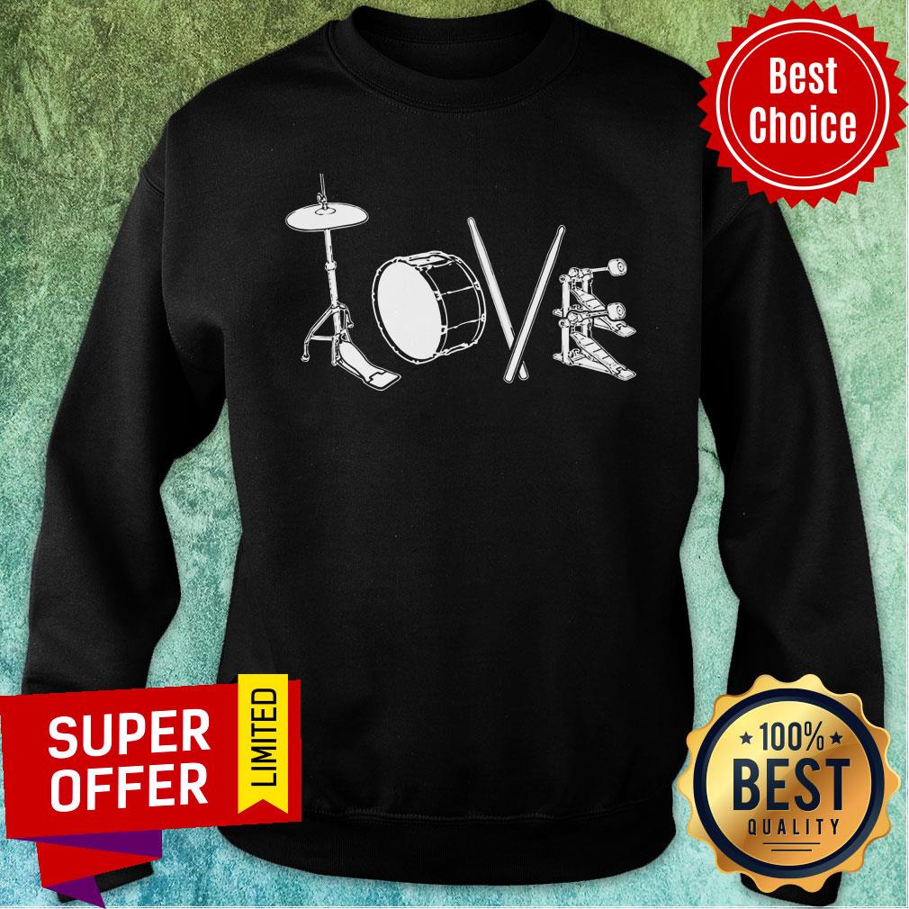 Awesome Love Drums Shirt - Image 5