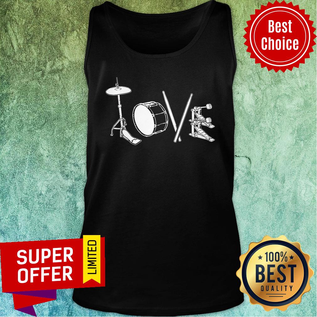 Awesome Love Drums Shirt - Image 4