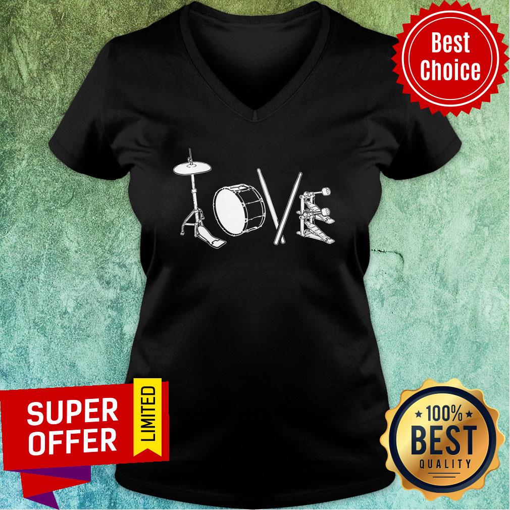 Awesome Love Drums Shirt - Image 3