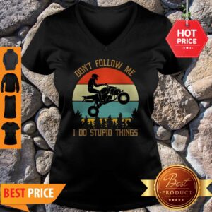 Alternative view of Motorbike Don’t Follow Me I Do Stupid Things Vintage Shirt