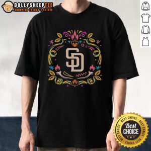 Pretty San Diego Padres Día De Los Muertos MLB Celebration T-Shirt