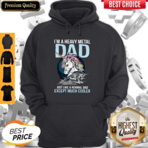 Alternative view of Unicorn I'm A Heavy Metal Dad Just Like A Normal Classic Shirt