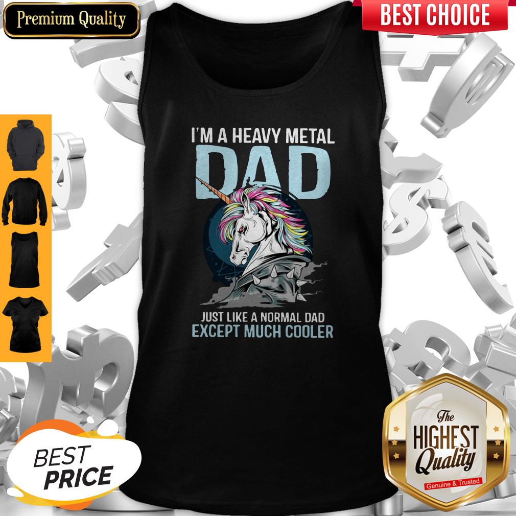 Unicorn I'm A Heavy Metal Dad Just Like A Normal Classic Shirt - Image 5