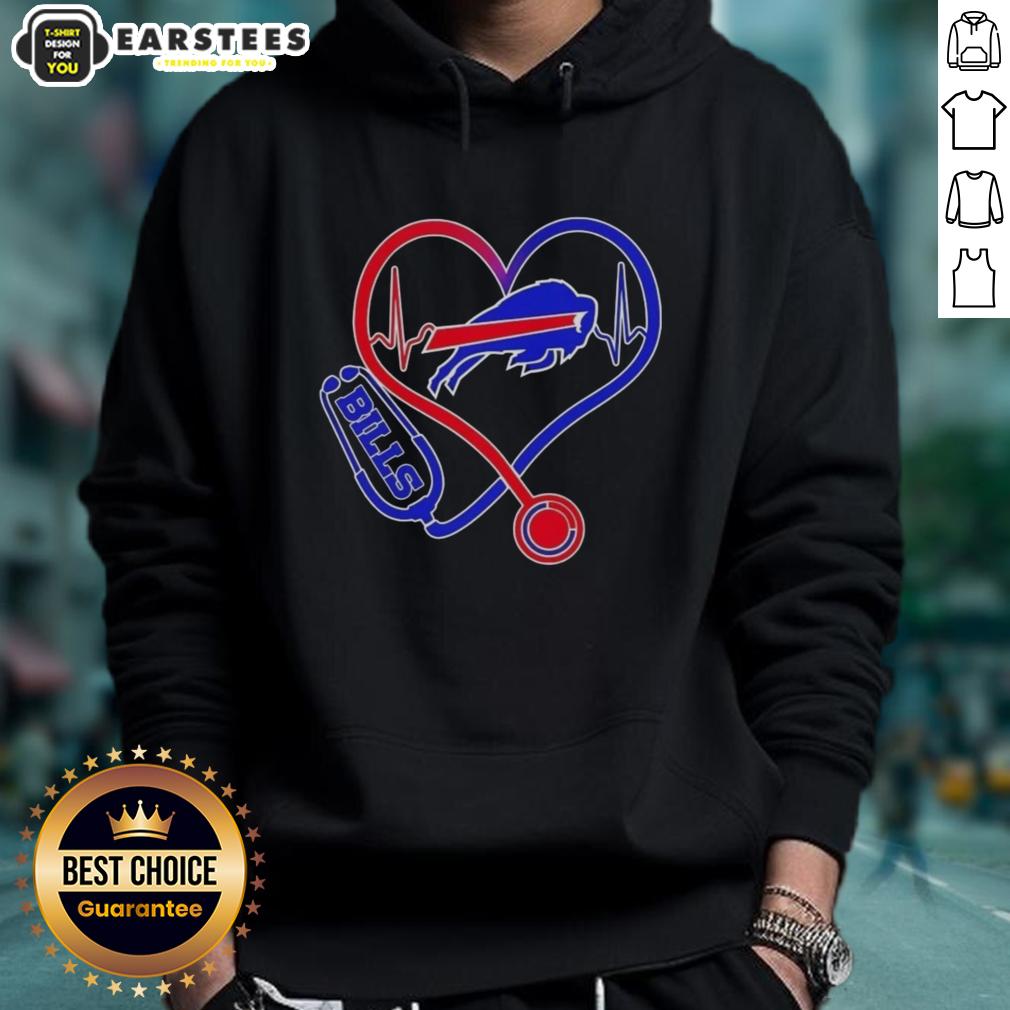 Awesome Nurse Love Buffalo Bills T-Shirt - Image 2