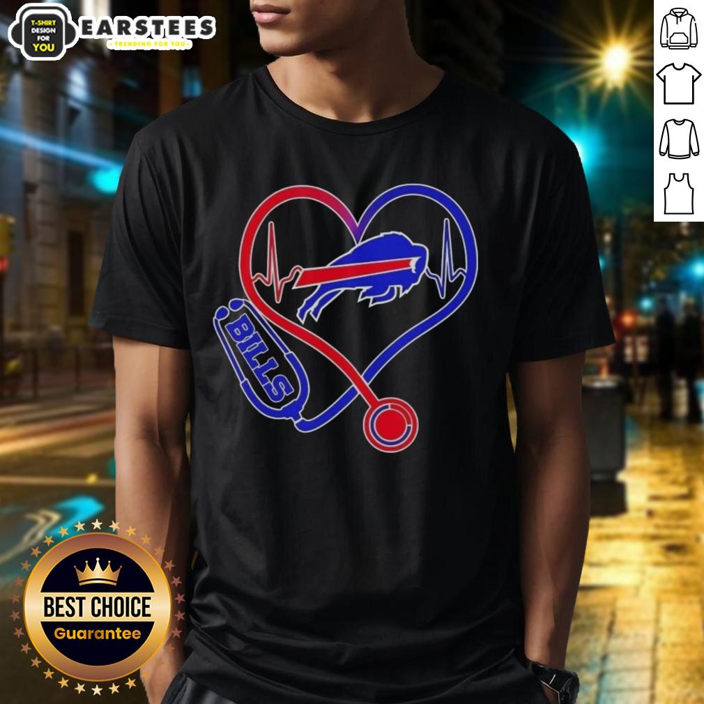 Awesome Nurse Love Buffalo Bills T-Shirt