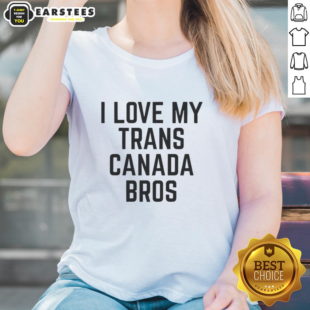 Good Trans Canada I Love My Slogan Print Bros T-Shirt - Image 2