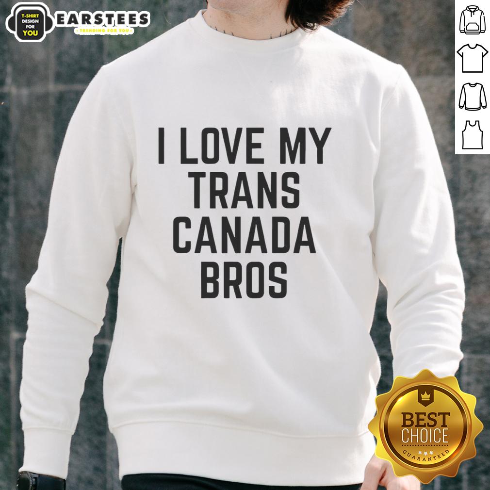 Good Trans Canada I Love My Slogan Print Bros T-Shirt - Image 4