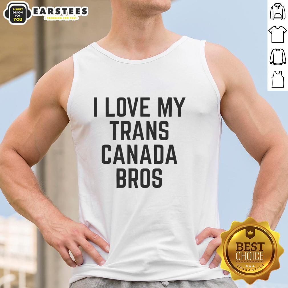 Good Trans Canada I Love My Slogan Print Bros T-Shirt - Image 3