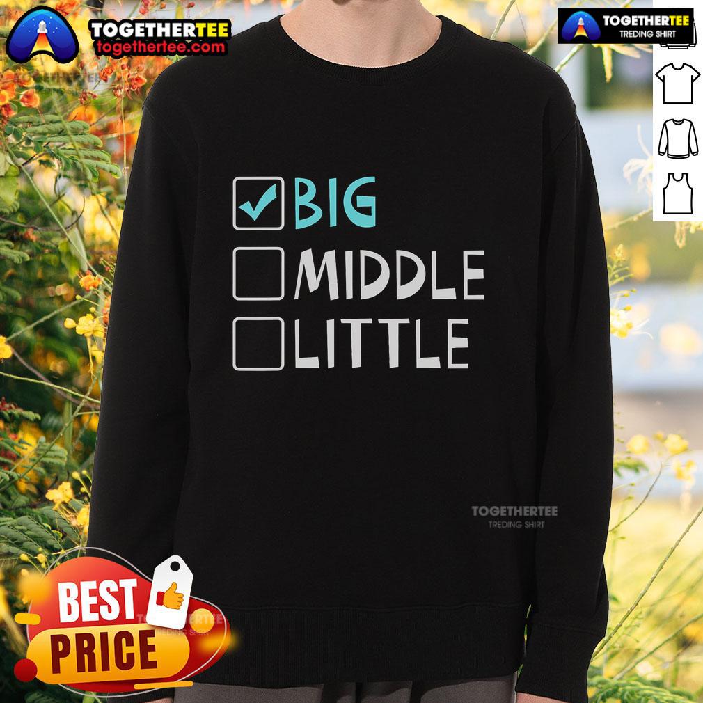 Top Big Middle Little Big Brother T-Shirt - Image 5