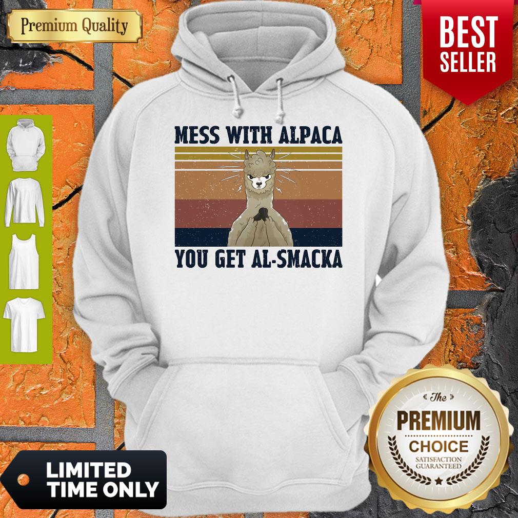 Official Mess With Alpaca You Get Al-Smacka Vintage Shirt - Image 3