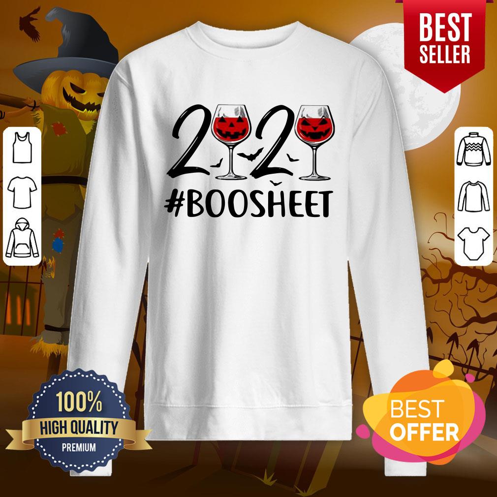 Premium 2020 Wine Halloween Boo Sheet Shirt - Image 4