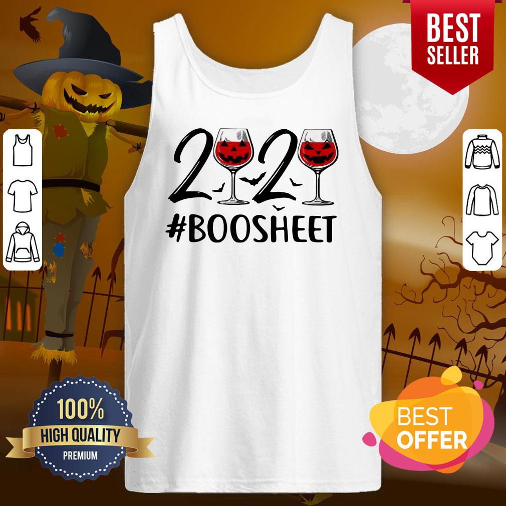 Premium 2020 Wine Halloween Boo Sheet Shirt - Image 3