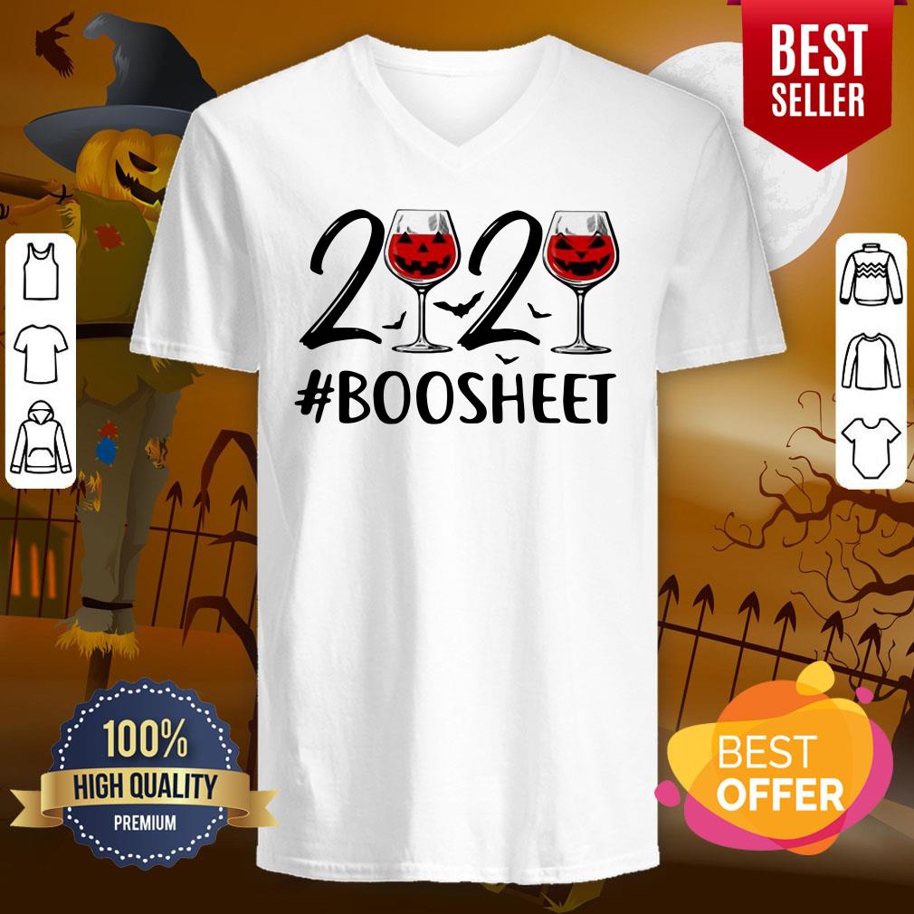 Premium 2020 Wine Halloween Boo Sheet Shirt - Image 2