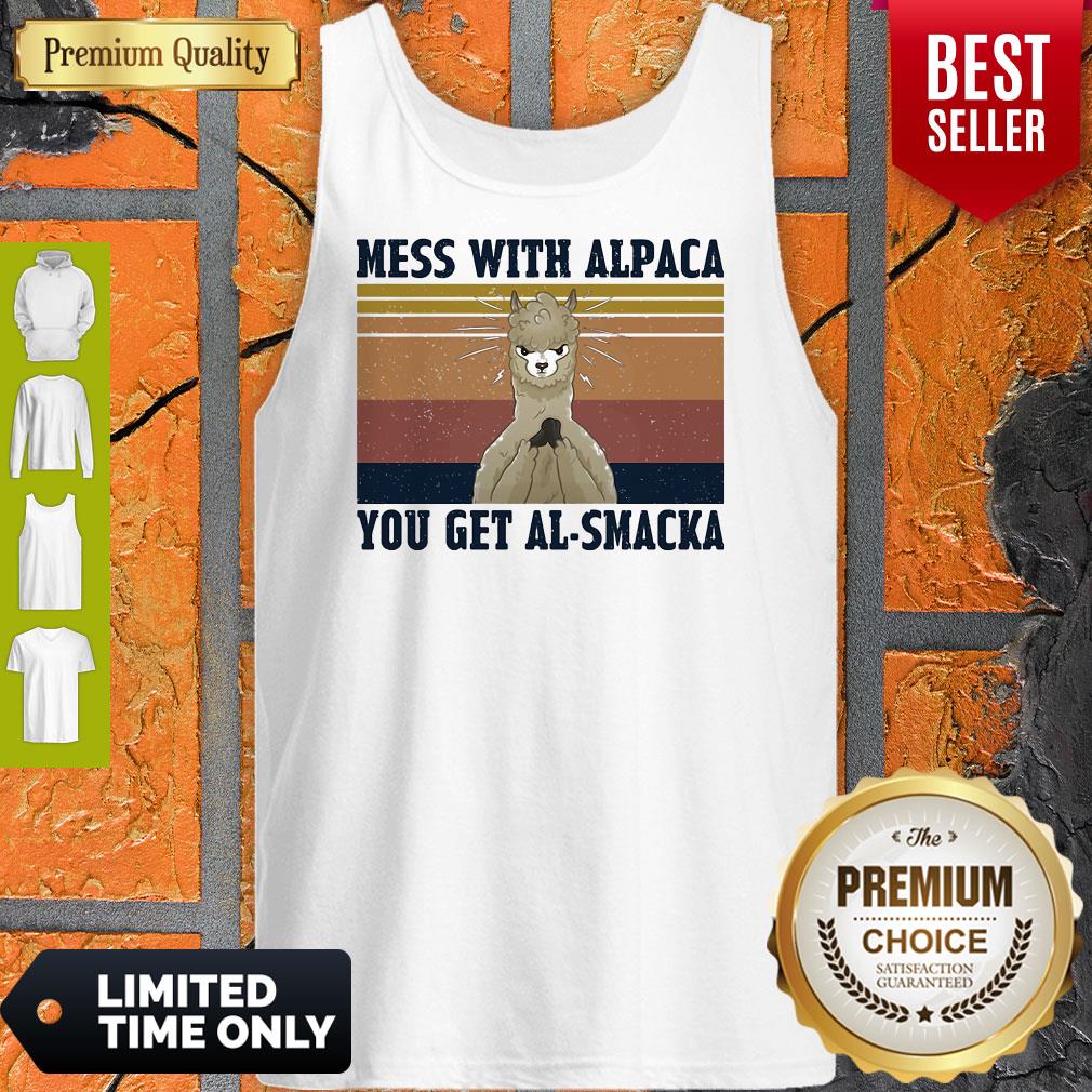 Official Mess With Alpaca You Get Al-Smacka Vintage Shirt - Image 5