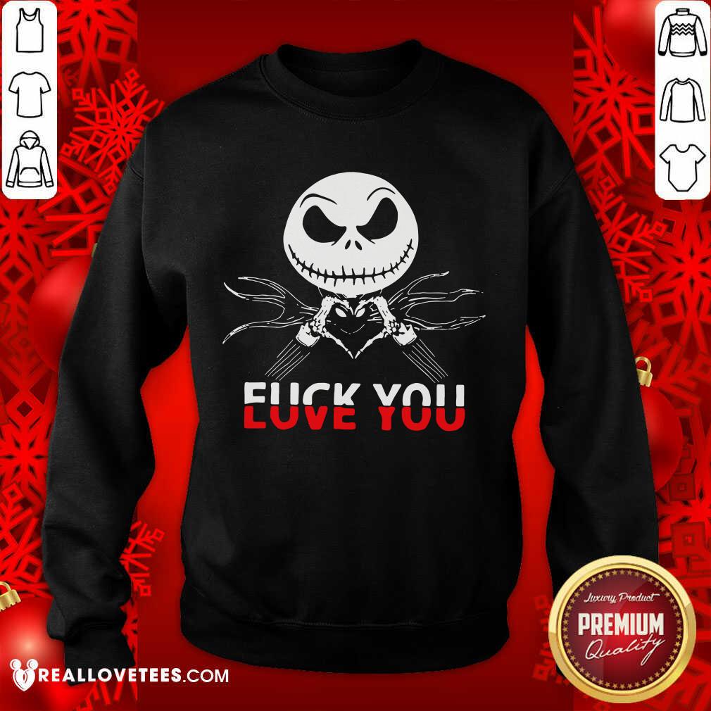 Important Jack Skeleton Fuck You Shirt - Image 3