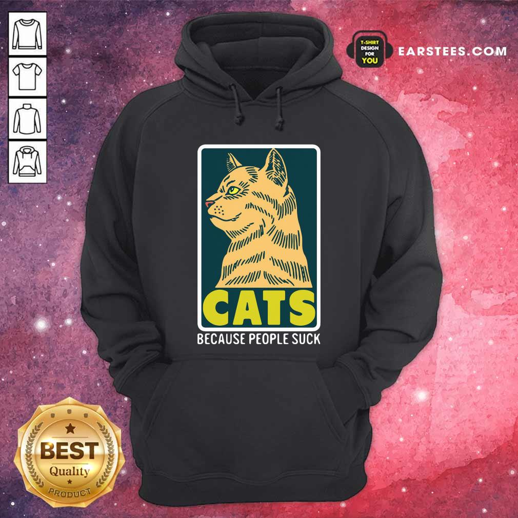 Nice Cats Because People Suck Shirt - Image 2