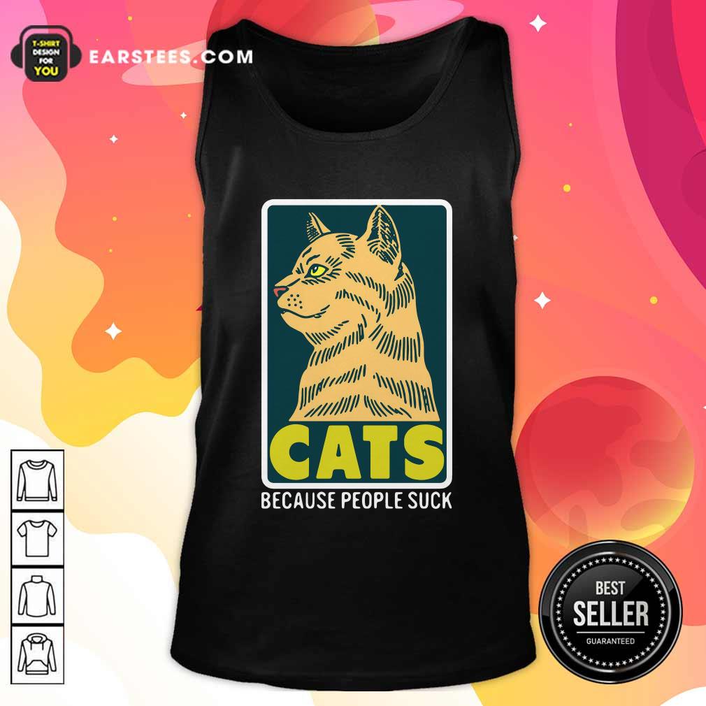 Nice Cats Because People Suck Shirt - Image 4