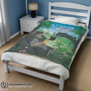 Alternative view of Original Hot Cute Disney Cartoon JungleBook Tapestry Blanket Fleece Customized Blanket