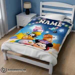 Alternative view of Pretty Perfect Disney Cartoon Mickey And Friends Cute Blanket Fleece Customized Blanket